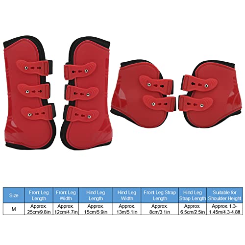 Protetor de perna de cavalo, evita deslizamento ajustável PU Shell Botas de salto de cavalo para equ