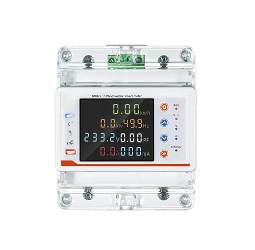 Disjoncteur de compteur prépayé 6ka RMDZT-GFC/4P avec écran LCD rétroéclairé 100A