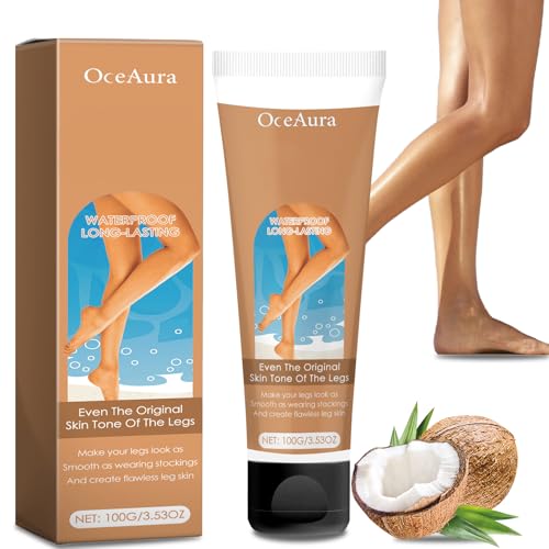 Maquillaje de Piernas Resistente al Agua sin Transferencia, Loción Corporal para Cubrir Tatuajes (Color trigo-HB, 100 ml)