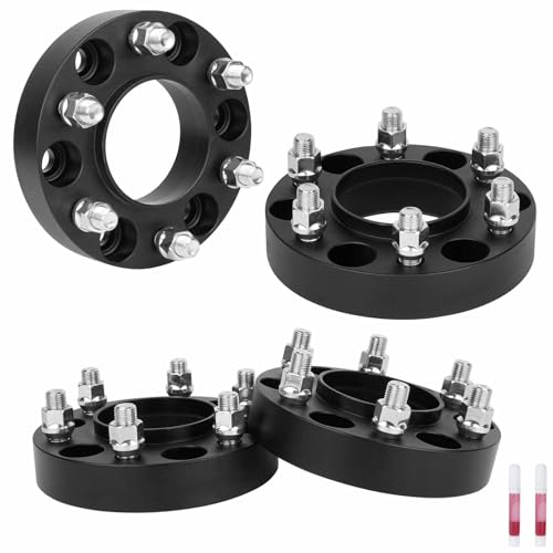 6x135mm to 6x135mm 1.25 inch(31.75mm) Hubcentric Wheel Spacers 87.1mm Bore for 2015-2022 Ford F150 Expedition Lobo, M14x1.5 Studs 6 Lugs Wheel Adapters fits 2015-2022 Lincoln Navigator, Set of 4