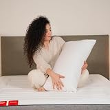 Pikolin Home - Ergonomisches viskoelastisches Kissen mit doppeltem, anpassbarem Bezug mit Memory-Foam-Kern zum Schlafen auf der Seite oder auf dem Rücken
