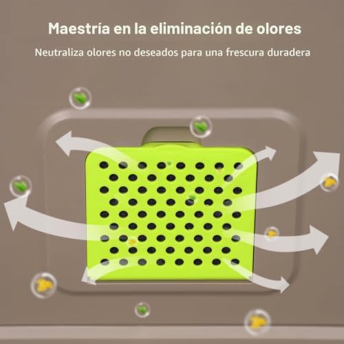 Miniatura 3 de Eko Recambios De Filtro De Olor Para Cubo De Cocina Y Cubo De Compost, Desodorante De Carbón Activado, Absorbente De Olores De Carbón Fuerte, Paquete De 4 Reemplazos