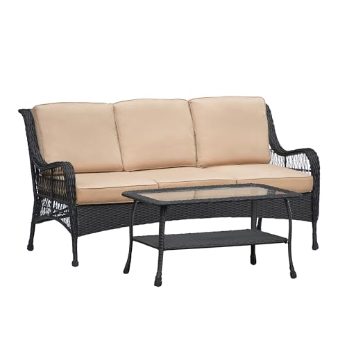 GOWE Outdoor Furniture Sets 3 Seater Sofa with 1 Coffee Table