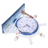 Matériaux : fabriqué en bois et en métal, facile à nettoyer, horloge de table, horloge à fondre