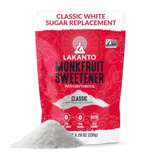 Lakanto Classic Monk Fruit Sweetener with Erythritol - White Sugar Substitute for Coffee, Tea, Baking, Cooking, Zero Calorie, Keto Diet Friendly, Monkfruit Extract, Sugar Replacement (8.29 oz)
