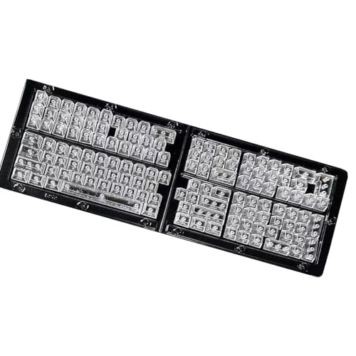 Teclas de teclado mecánico retroiluminadas con textura de carbono para perfil original