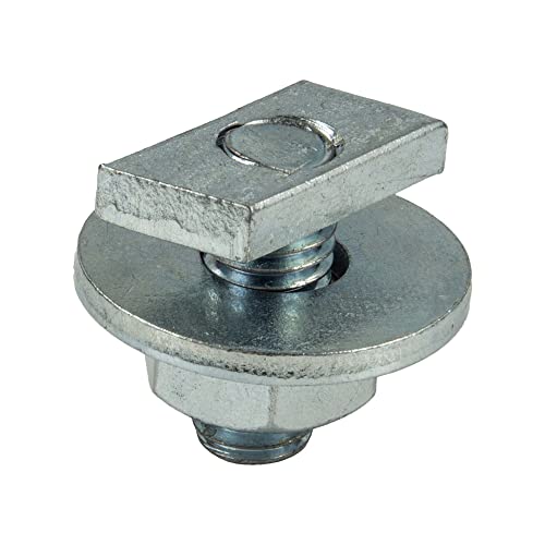 tecuro Tornillo de cabeza de martillo M10 x 30 mm para carril de montaje tipo 38/40, acero galvanizado – HKS3840M1030