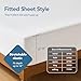 L'AGRATY Grounding Sheets Queen, Soft Fabric Mixed Sliver Fiber Fitted Sheets, Deep Pocket(12-16in) Grounding Mattress Cover with Cord Connected Earth(Queen,White)