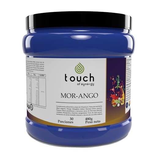 TOUCH OF SYNERGY - Mor-ango -Polvo 480 gramos - Extracto de Moringa y Mango Africano - Controla el Peso, Reduce el Colesterol y el Azúcar en Sangre