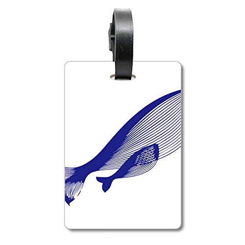 Étiquette d'identification pour valise Ocean The Blue Whale de haute qualité marine