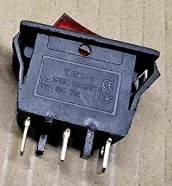 Temse TMSK4-3 تشغيل/إيقاف قفل التبديل الأحمر التبديل 3 دبوس 168 A 125 V/250 VAC