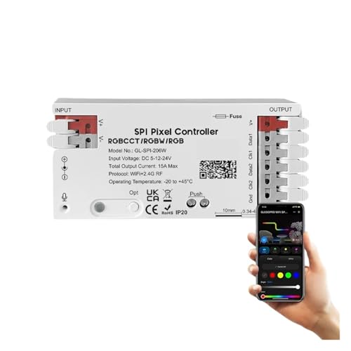 Contrôleur LED SPI WS2811 dimmer pixel pour gestion d'éclairage dynamique intérieur