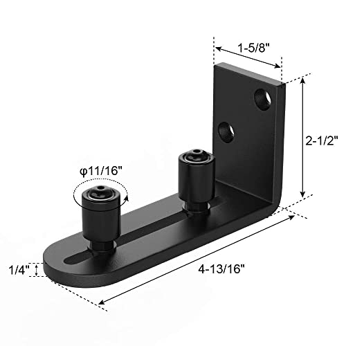 WINSOON New Sliding Barn Door Floor Guides,Sliding Barn Door Hardware,Adjustable Rollers Wall Mount Guide,Carbon Steel Barn Door Floor Guide for Bypass Doors,Easy to Install-Sturdy and Durable (2) by WINSOON - Image 7