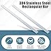 Yaocom 2 Pcs 304 Stainless Steel Flat Bar, 1/8