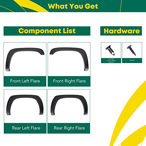Yhtauto YHTFF00001 Oe Factory Style Fender Flares W/Hardware Kit Compatible thumb #8