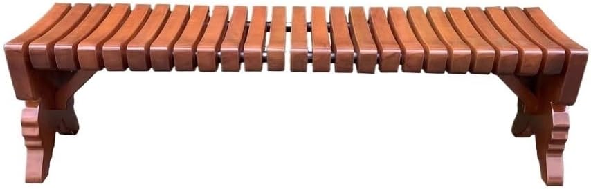 Garden Park Outdoor Wooden Benc, Yard Backless Chair, Garden Leisure Seat Seat