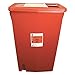 Sharps Container, Sliding Lid, 18 gal, Red