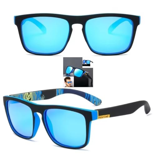 TOMIX Gafas de Sol Polarizadas, Gafas de sol Hombre,Gafas Polarizadas Hombre Mujer,Gafas de Sol Polarizadas,Gafas de Sol Deportivas,Gafas de Sol Running (Azul)