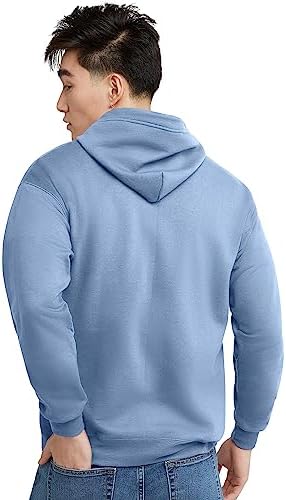 Hanes Sweatshirt à Capuche, Opaque Homme, Bleu Clair, XXL : Hanes