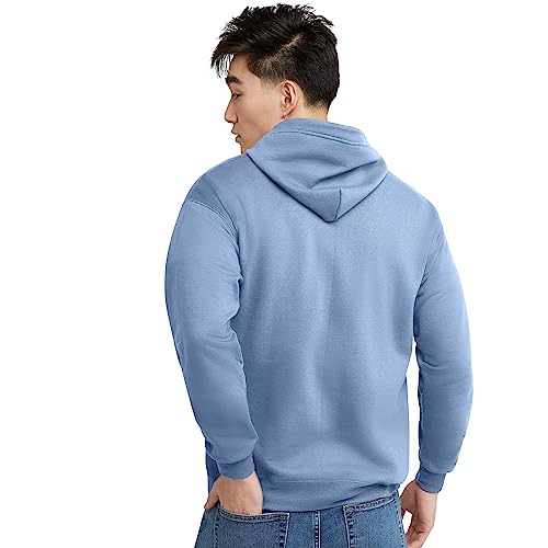 Image of Hanes Men's Zip-up Hoodie, Ecosmart Fleece Full-zip Hoodie for Men, Hooded Sweatshirt