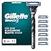 Gillette Mach3 Rasierer Herren — Inkl.1 Nassrasierer und 8 Rasierklingen mit 3-Fach Klinge, Geschenk für Männer — Schwarz