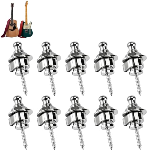 10PCS Guitar Strap Locks,Anti-Skid Strap Lock for Electric Acoustic Guitar product image from Amazon