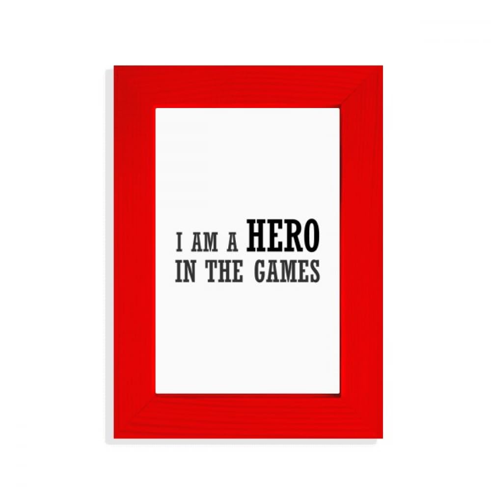 Cadre photo I Am A Hero In The Games pour décorer un bureau de sportif