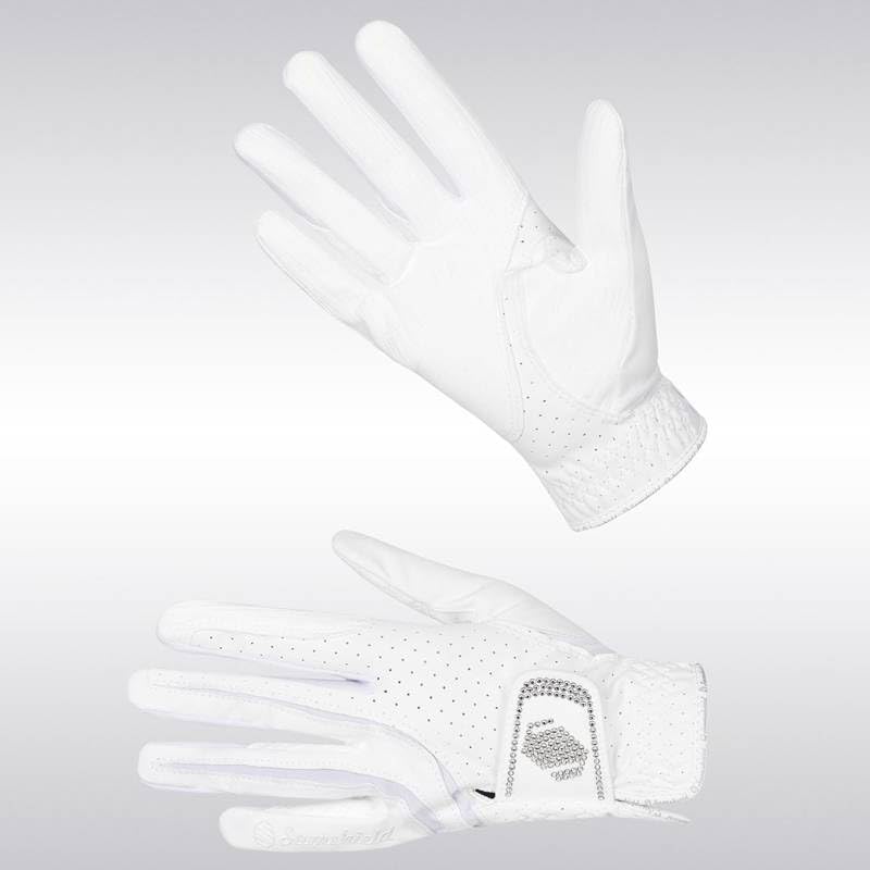 Gant blanc Samshield Swaro 6.5 pour cavalier exigeant
