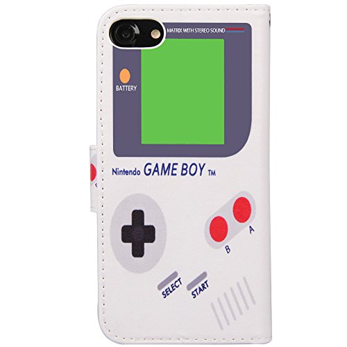 Urspeedteklive Iphone Se 2022/Iphone Se 2020/Iphone 7/Iphone 8 Wallet Case, Premium Pu Leather Flip Case Cover With Card Slots & Kickstand For Iphone Se 2022/2020, Iphone 7 / Iphone 8 -Game Boy #TOP1