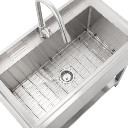 TRINITY Stainless Steel Rectangular Sink Protector Grid, Fits 30 x 14 Sinks by TRINITY - Used condition - Image 3