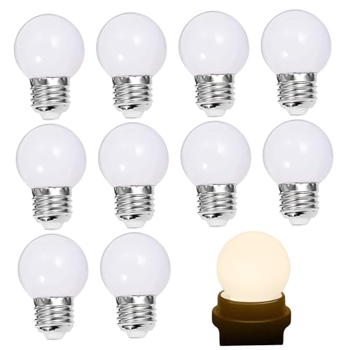 Ampoules LED 3W 3000K blanc chaud pour ventilateur et lampe de table, pack de 10 pièces