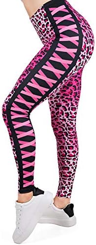 Sexy Leopard Printed Yoga Red Leggings 