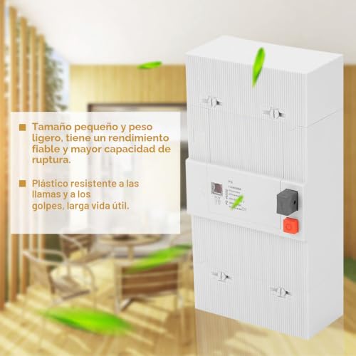 Miniatura 5 de Tyenaza Disyuntor 60a, Disyuntors Miniatura, Pg Disyuntors De Bajo Voltaje, Disyuntors Diferencial 4p 30-60a 500ma 50hz 60hz, Para El Sistema De Distribución De Energía De Motores De Iluminación