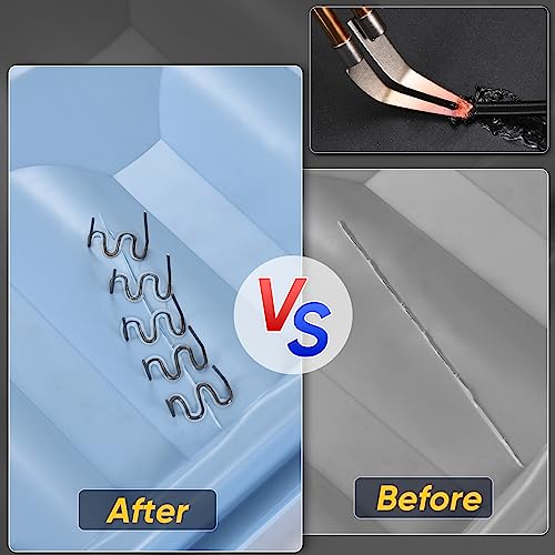 Soldador de plástico, 800 grampos, kit de soldagem de plástico 2 em 1 atualizado para reparo de para