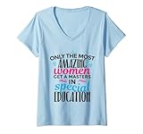 Photo Gallery donna educazione speciale master regalo delle donne figlia insegnante maglietta con collo a v Photo Gallery donna educazione speciale master regalo delle donne figlia insegnante maglietta con collo a v