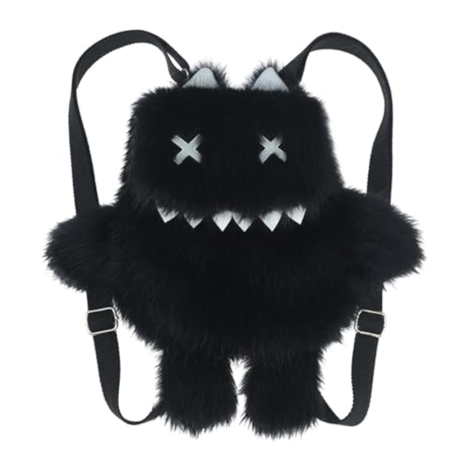 Casual Cat Backpack with Adjustable Shoulder Strap, Black