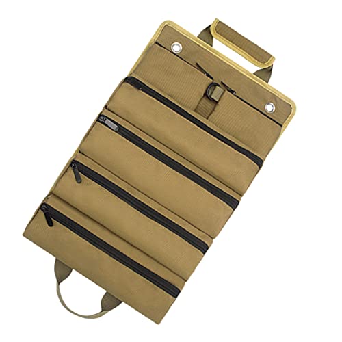 Housoutil Rollo kit de herramientas de electricista deber bolsa para herramientas tool kit tool bag organizador para herramientas de almacenamiento bolsas de herramientas de servicio pesado