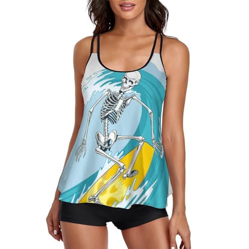 Maillot de bain tankini femme de qualité supérieure avec short de garçon coupe sculptante