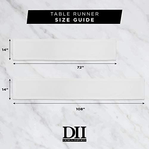 DII Everyday Collection, Fringed Solid Tabletop, Table Runner, 14x72, Aqua by DII - Image 5