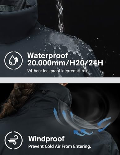 fit space Women's HydroLite Golf Jacket Waterproof 20K Rain Jacket Lightweight Stretch for Outdoor Activities3
