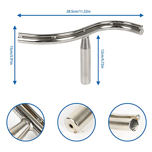 Curved Lathe Tool Rest For Wood Lathe Special Shaped Bowl Turner Lathe Turning Tool Rest Wood Lathe Stand Tray Curve Bowl Rest Bar Toolrest Tool Support 1" Diameter Post (25Mm Shank D) #TOP2