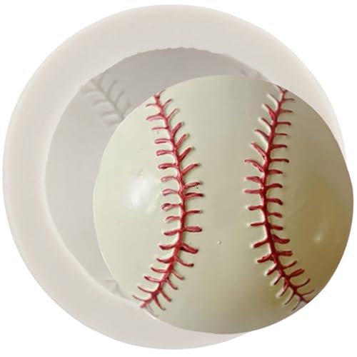 YANQINMS Ball Silicone Molds Baseball Fondant Molds Sports Theme Mold