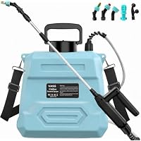 VASG 2-Gallon Electric Battery-Powered Garden Sprayer w/ 5 Nozzles (Blue)
