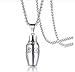 Produktbild Edelstahl Sechs Wort Sprichwörter Flasche Anhänger Halskette für Männer Buddhismus Mantra Asche Urne Andenken Memorial Schmuck