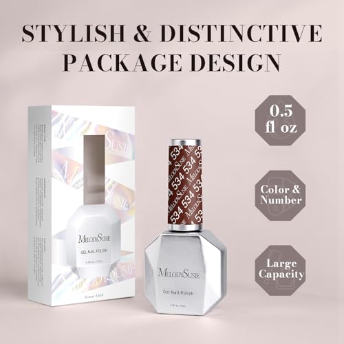 Esmalte de Gel MelodySusie Americano Brown 0.5 fl oz miniatura 6