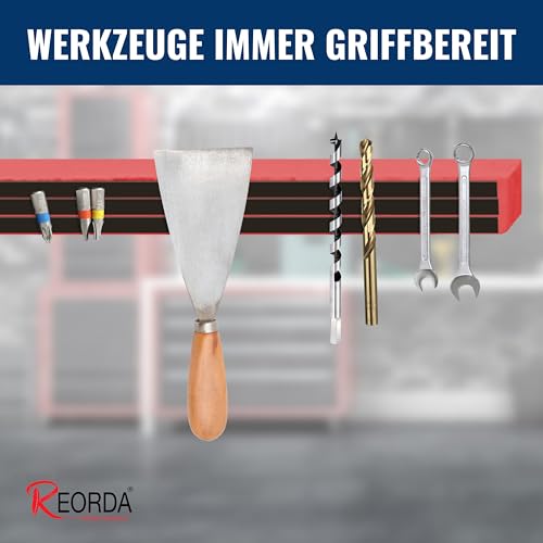 REORDA Magnetstreifen selbstklebend [STARKER 3M KLEBER] - 15 Stück | magnetisches Klebeband | Starkes Magnetband - Sicherer Halt für fast alle metallischen Objekte (15 cm x 20 mm)