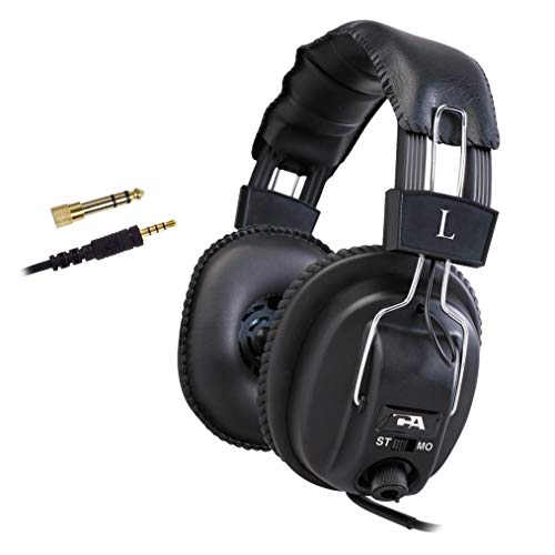 Cyber Acoustics Switchable Stereo/Mono Headphones - 80 Pack - For Classroom, Office, Or Home - Includes 6.3Mm Adapter (Acm-500-80) #TOP6