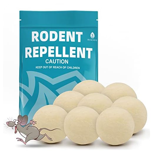SUAVEC Rodent Repellent, Mouse Repellent Peppermint, Outdoor Mint Mice Repellent, Rat Repellent for House, RV Mouse Repellant, Mice Away, Rat Deterrent, Peppermint Oil to Repel Mice and Rats- 8 Packs