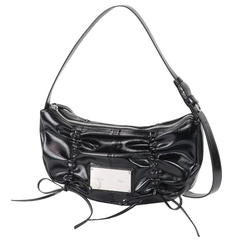 [Matin Kim] マーティンキム バッグ ショルダーバッグ HALF SHIRRING RIBBON ROUND BAG 2way レディース BLACK ブラック [並行輸入品]