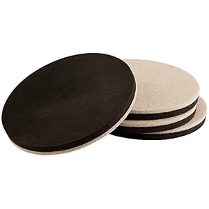 Image of 5 in. Oatmeal Round Thin Felt Reusable Slider (4-Pack)